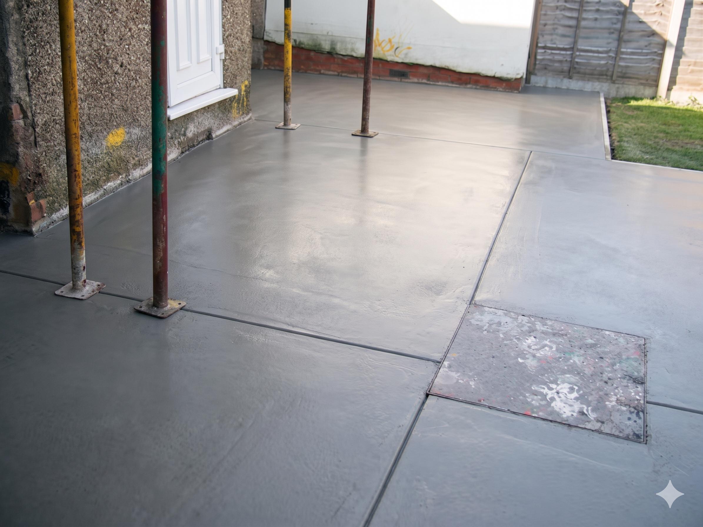After concrete repair