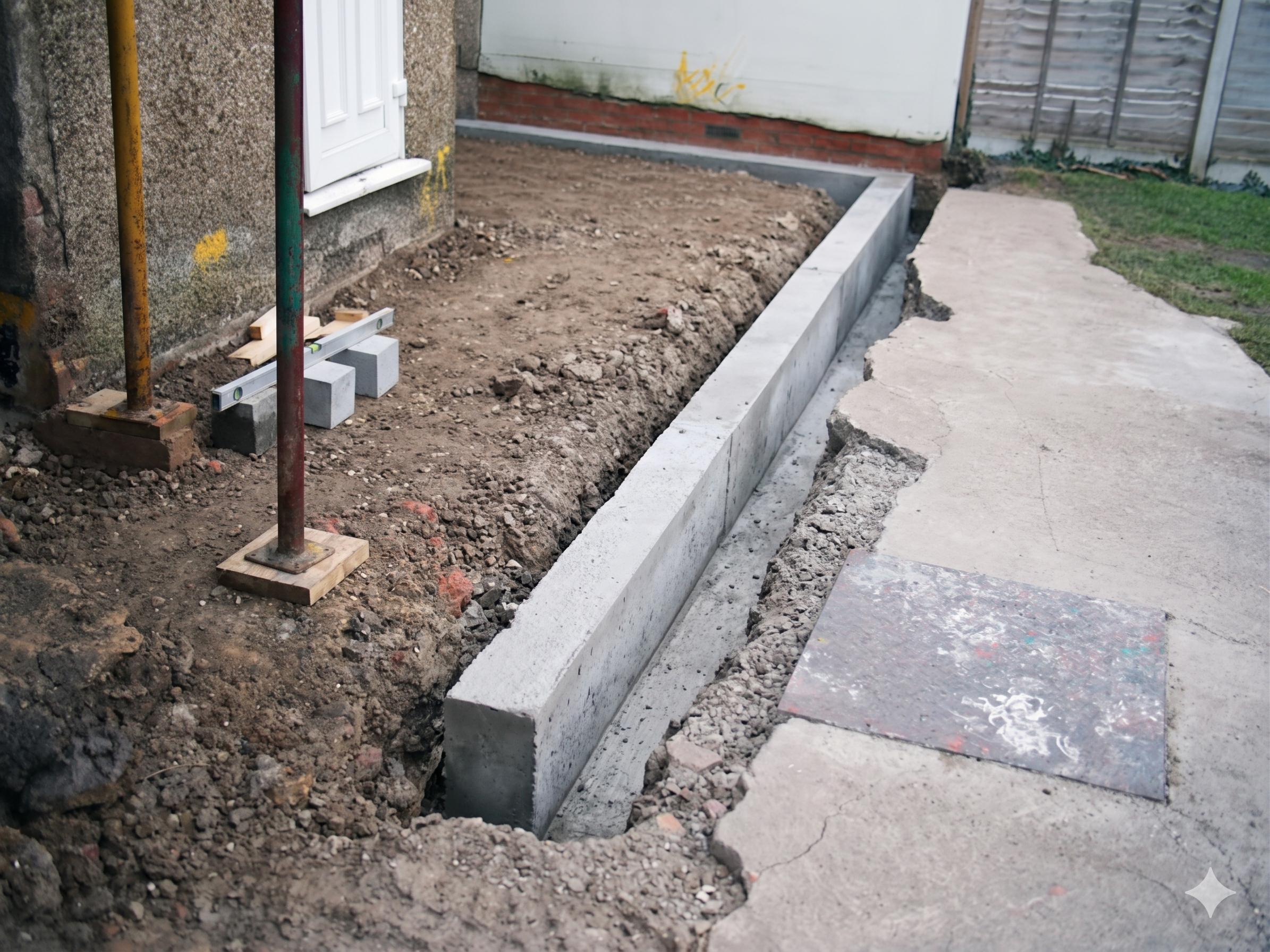 Before concrete repair