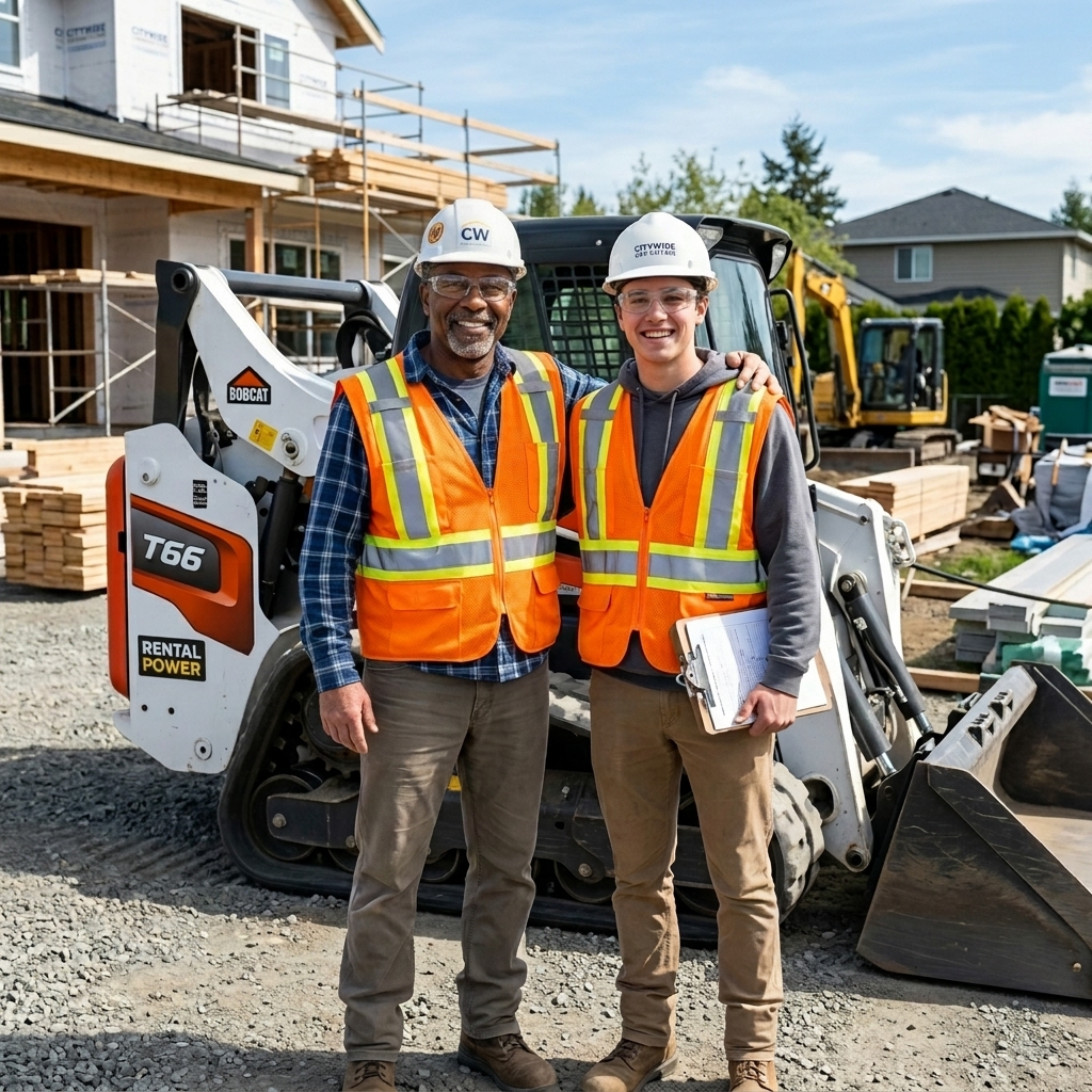 Demolition contractor crew