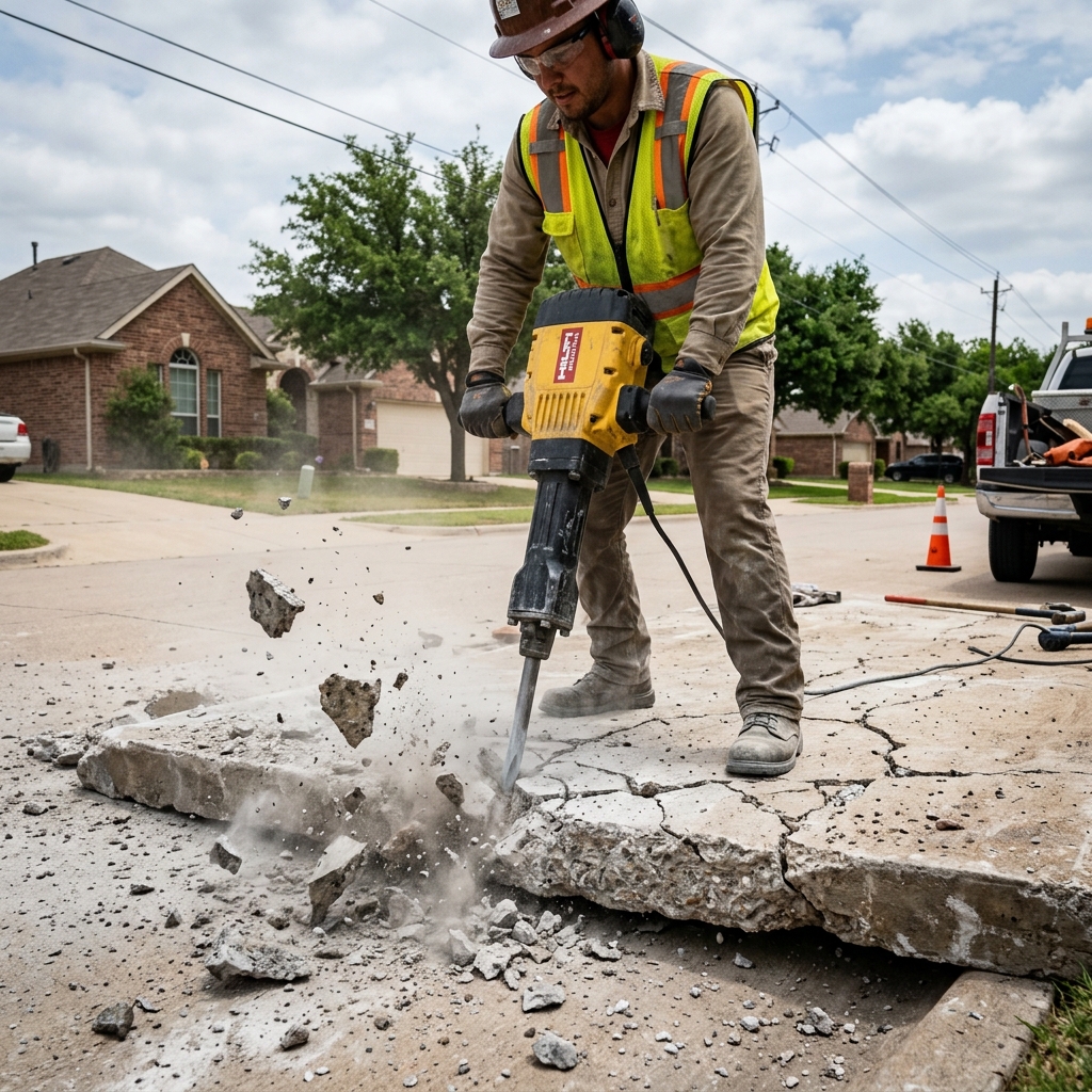 Concrete breaking demolition